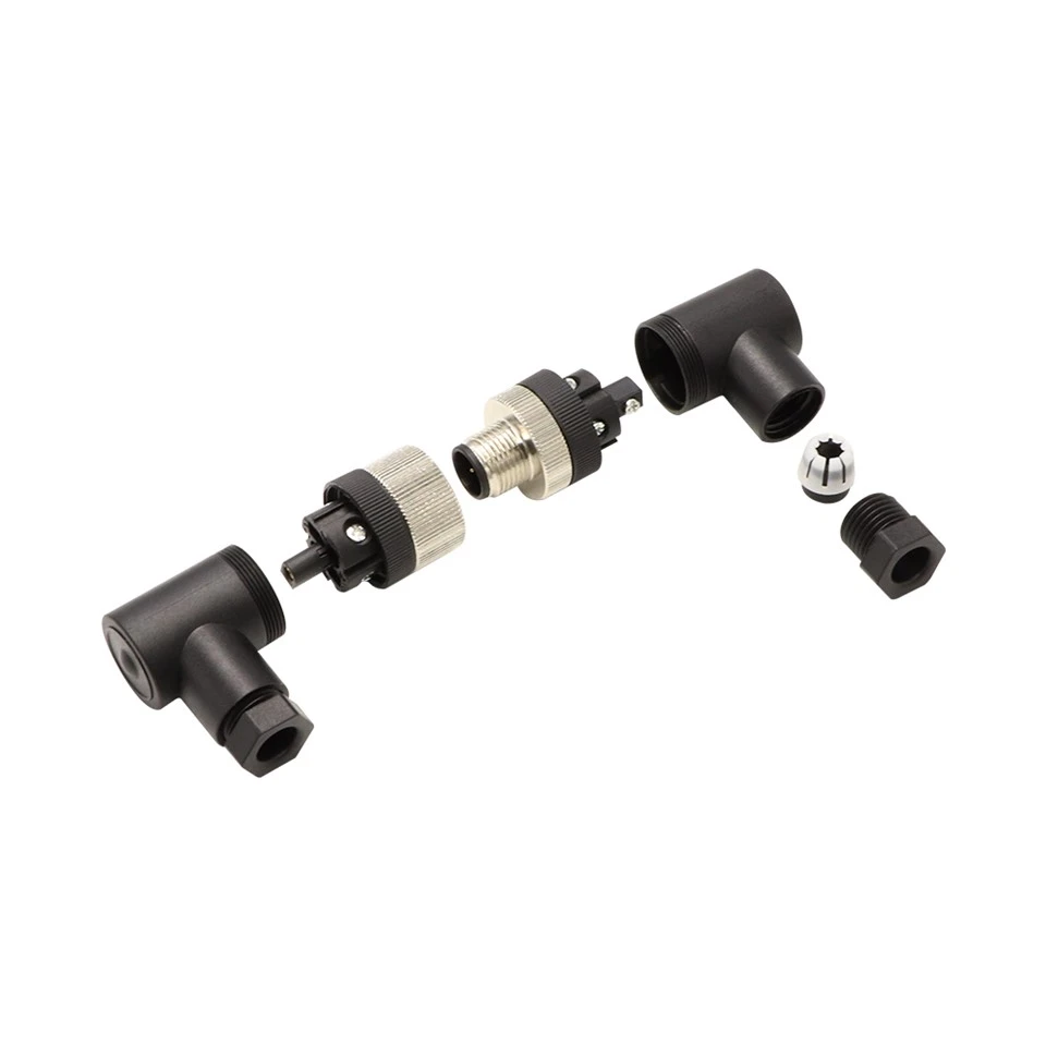 M12 2 Core Quick Assembly водоустойчив конектор IP67